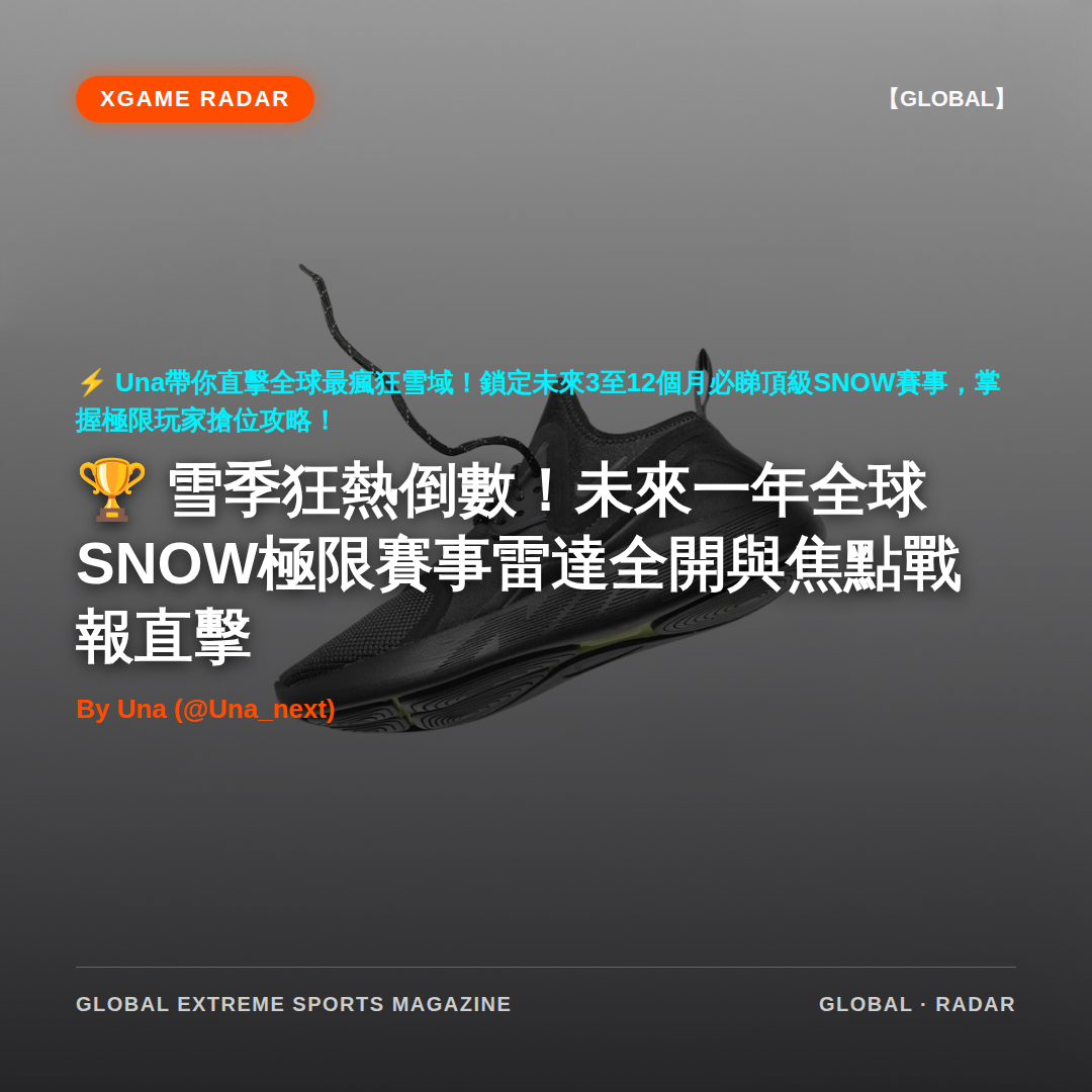 雪季狂熱倒數！未來一年全球SNOW極限賽事雷達全開與焦點戰報直擊