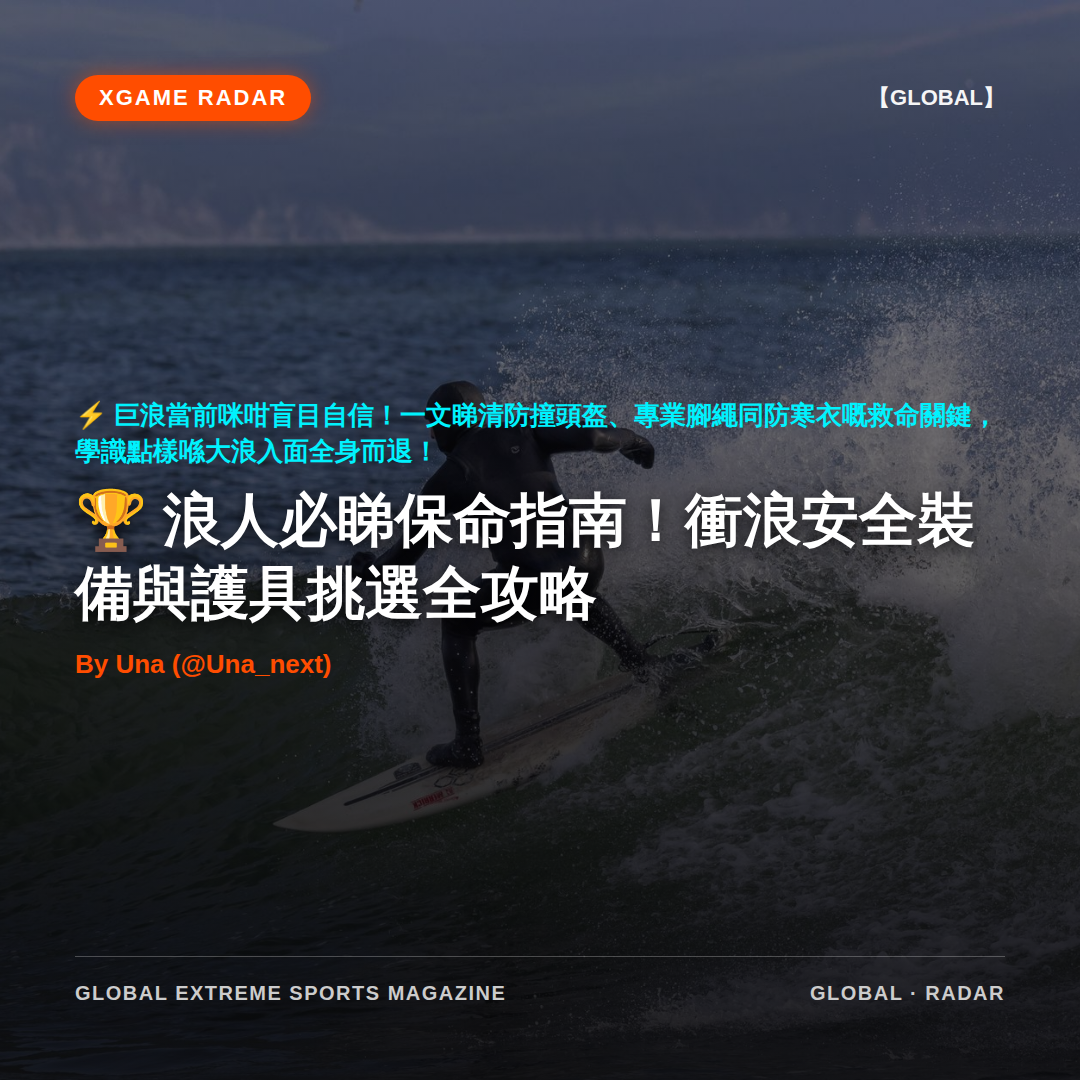 浪人必睇保命指南！衝浪安全裝備與護具挑選全攻略